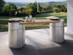 Стальная наружная кухня