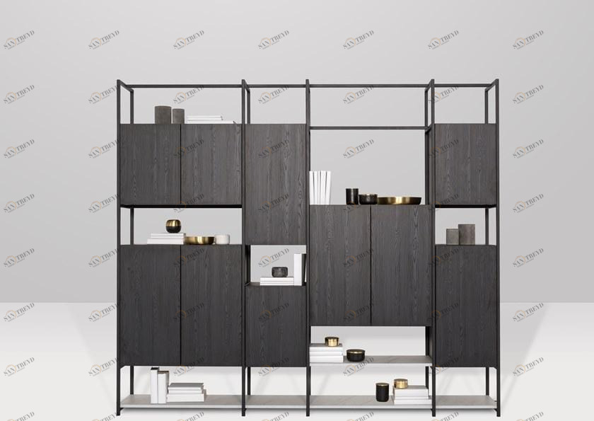 Recor Home Открытый книжный шкаф из меламина Chicago C085