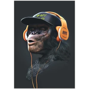 Картина на холсте Меломан 70x110 см