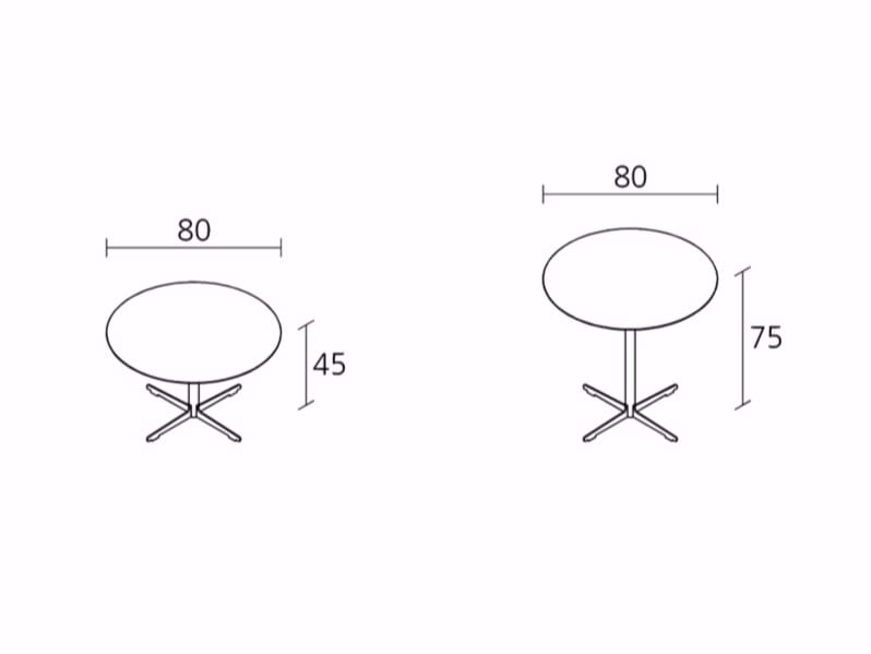 Круглый стол со спицами Alias Cross Table ARCH-00105546 - Вид №2