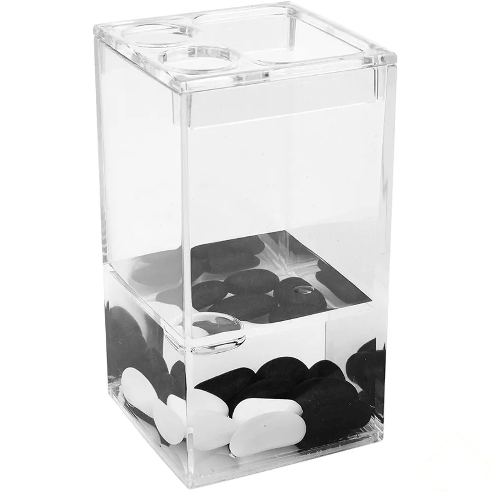 Стакан для зубных щеток Black and White WESS STLM-2024622
