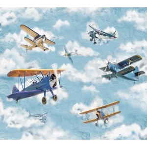 Фотообои Самолеты в небе флизелиновые 300x270 см L13-859