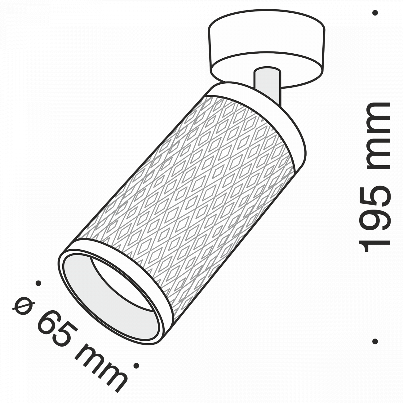 Спот потолочный поворотный с алюминиевым плафоном 19,5 см белый Alfa C034CL-01W TECHNICAL CEILING & WALL 00-3956961 Белый  - Вид №3