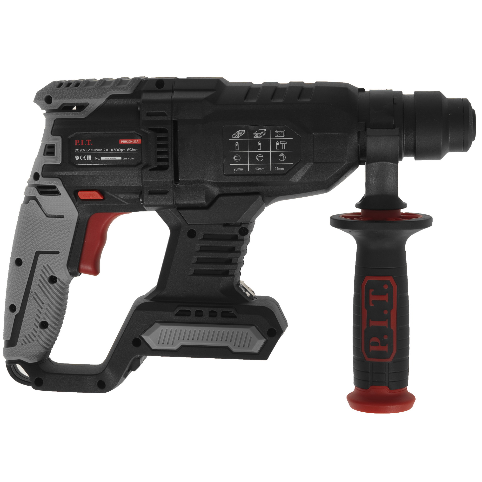 Перфоратор P.I.T. PBH20H-22A SOLO OnePower 20V , Без ЗУ, Без АКБ 9903861 PIT STDN-0072201 - Вид №1