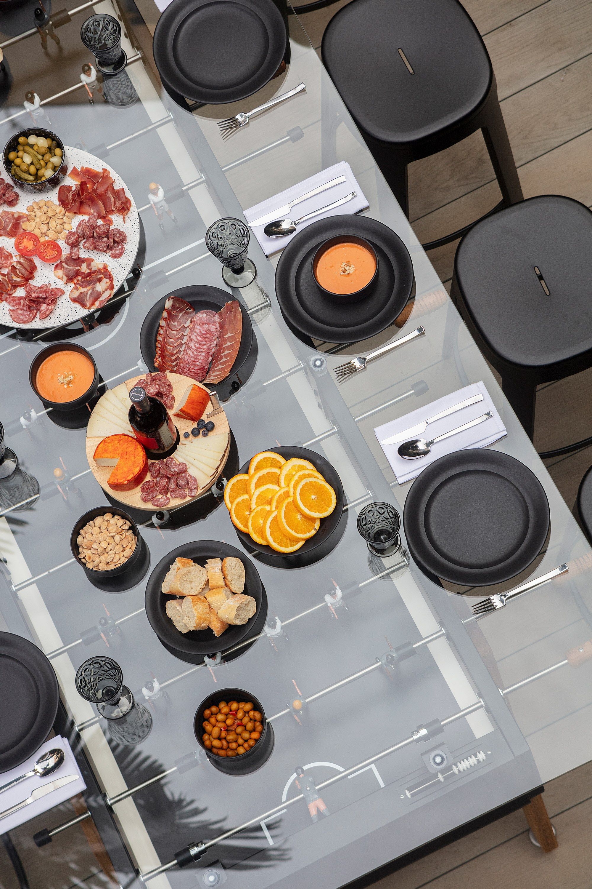 Прямоугольный обеденный стол из стали и стекла RS Barcelona RS MAX ARCH-00011590 - Вид №10