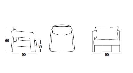 Кожаное кресло с подлокотниками Marac DOVER ARCH-00127860 - Вид №1