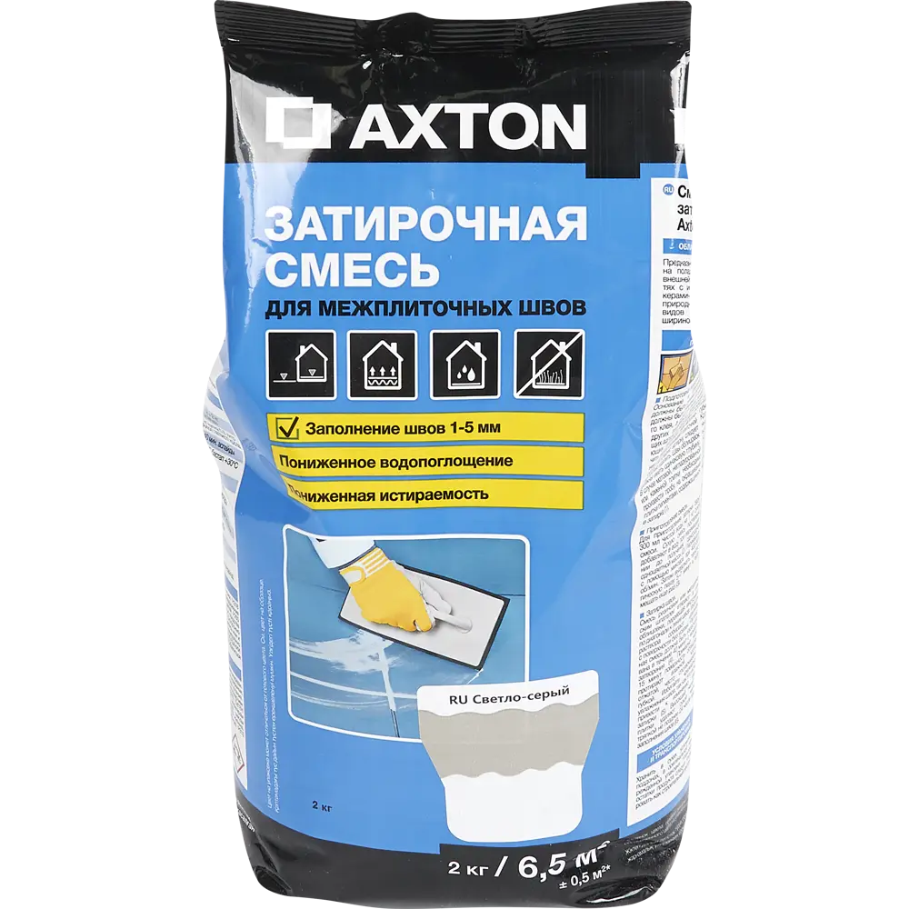 Цементная затирка Axton A110 для идеальных межплиточных швов 82403003 STLM-0026638 - Вид №1