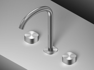 Смеситель для раковины из нержавеющей стали с 3 отверстиями