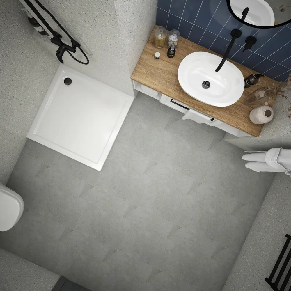 METAKAM Apart — квадратный душевой поддон 80×80 см с антискользящим покрытием 89386659 STLM-1361493 - Вид №6