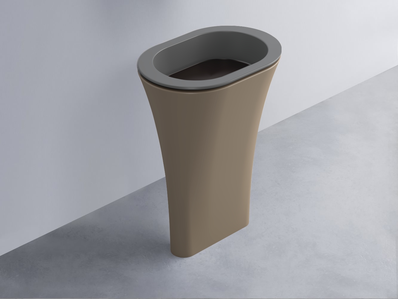 AMLA65-CM+AMPILO-LV+AMCOLO-AN Раковина Amedeo Ovale отдельностоящая cielo Enjoy + Amedeo Ceramica Cielo