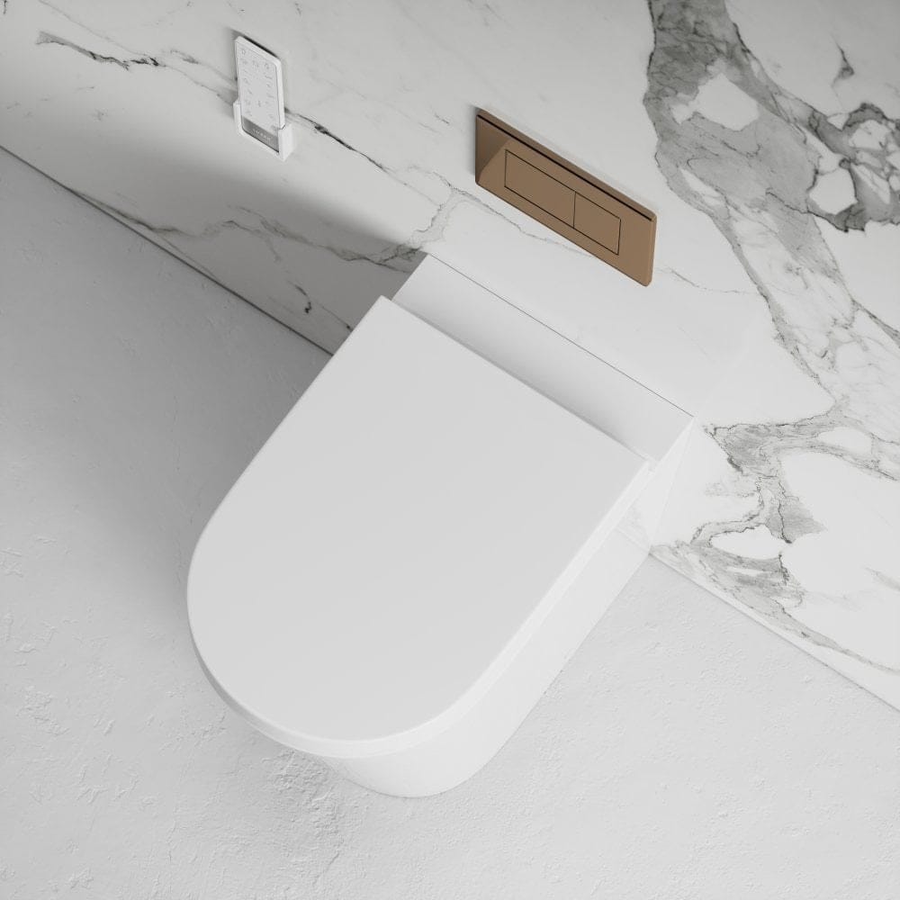 Напольный керамический туалет биде с налетом и кассетой LUSSO INTELLISMART ARCH-00036445 - Вид №18