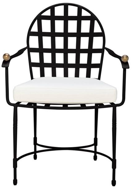 JANUS et Cie Стул-медальон из нержавеющей стали с подлокотниками Amalfi sun-id-1362726 - Вид №3