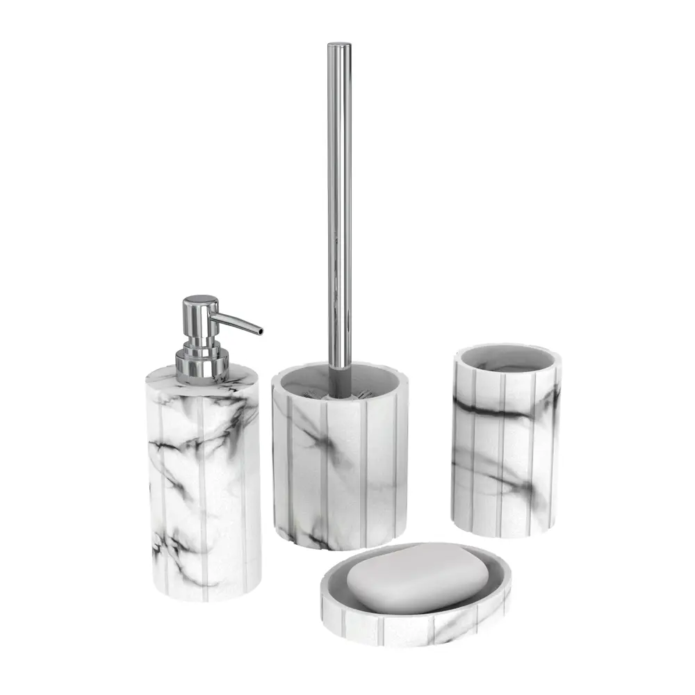 Мыльница LEMER Marble для ванной и кухни в мраморном стиле 86881094 White Marble STLM-0072308 - Вид №1