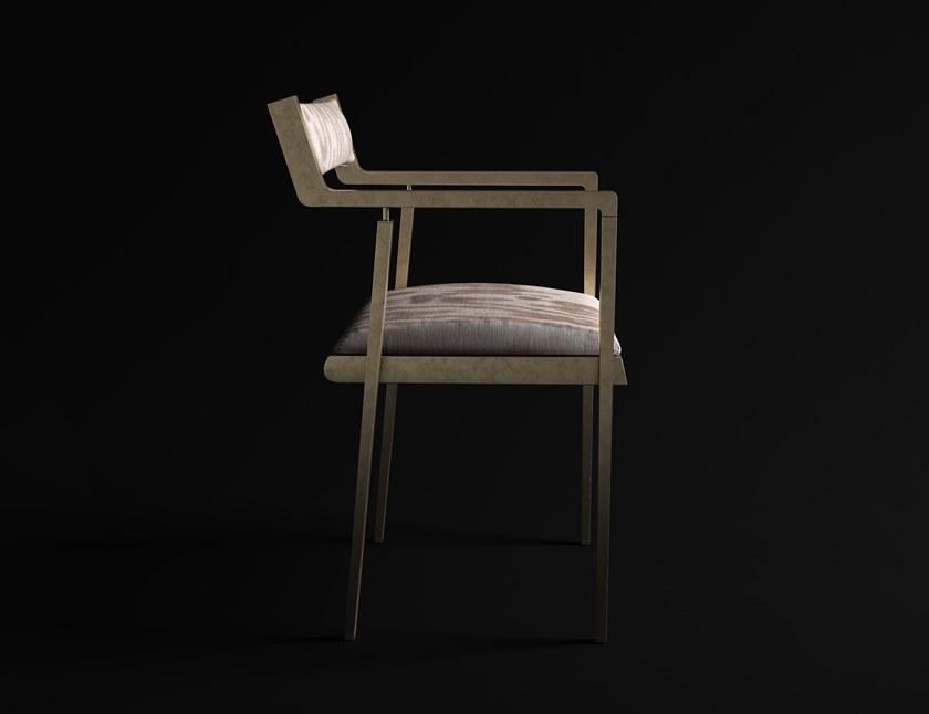 ROSSATO ARREDAMENTI Мягкое бархатное кресло с подлокотниками Home sun-id-1438017 - Вид №2