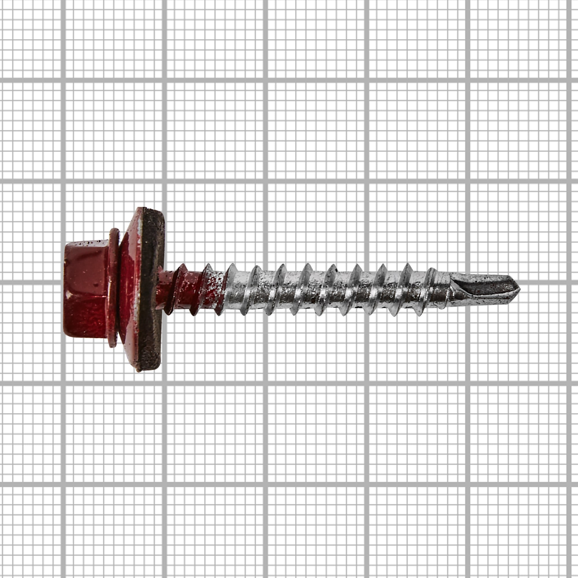 11778889 Саморезы кровельные с буром 4,8х35мм, тем.красные (250 шт) Santreyd  - Вид №3