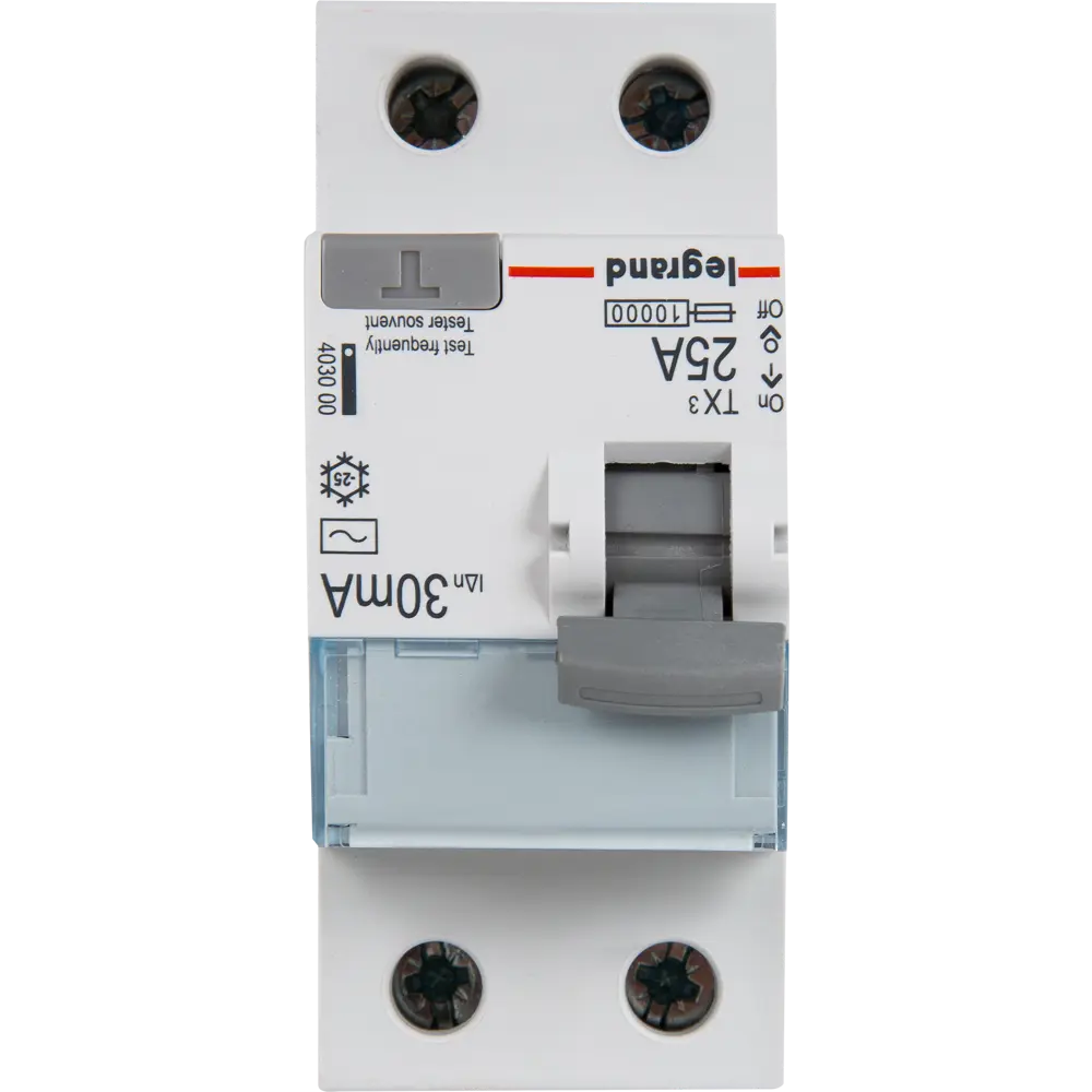 УЗО Legrand TX3 1P N 25 А 30 мА 10 кА AC 403000 10306900 STLM-2086499  - Вид №1