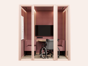 Многосторонняя акустическая офисная кабина для инвалидов