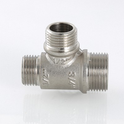 VTr.131.RN.050405 Фитинг резьбовой – тройник переходной c наружной резьбой Valtec 3/4" х 1/2" х 3/4"  - Вид №4