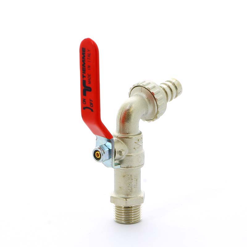 Кран садовый Н со штуцером рычаг стальная TIEMME 1/2" 2500006 - Вид №1