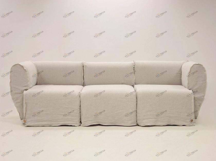 CREARTE COLLECTIONS Модульный диван со съемным чехлом из 3-х местной ткани Tulipa contemporain 96