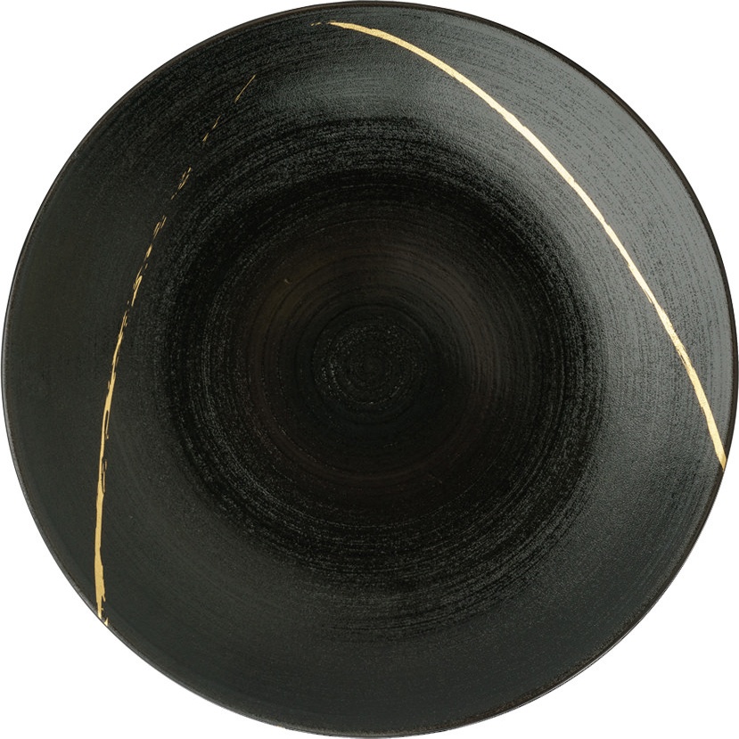 10654668 Royal Crown Derby Тарелка подстановочная  Royal Crown Derby "Эскиз. Черный" 30см Фарфор, Керамика 