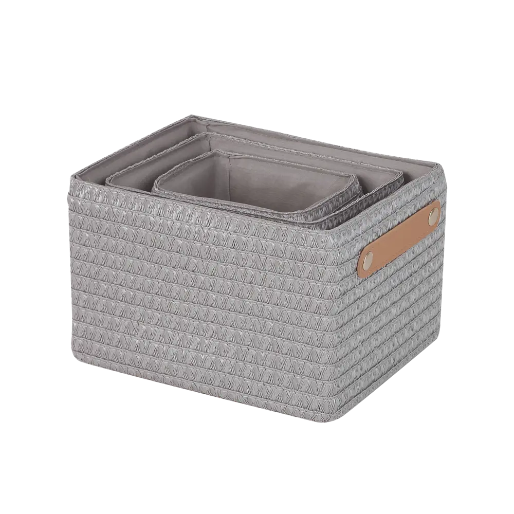 Корзина Sensea Paille 19x16x24.5 см, цвет серый Без серии STLM-2165222 - Вид №2