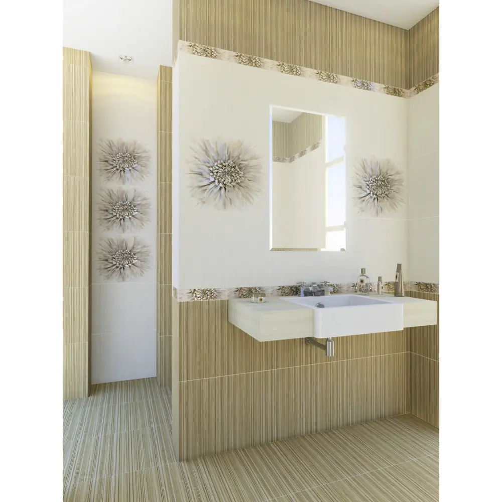 Декор Golden Tile Зебрано 25x40 см цвет бежевый 82958348 STLM-2038133 - Вид №5