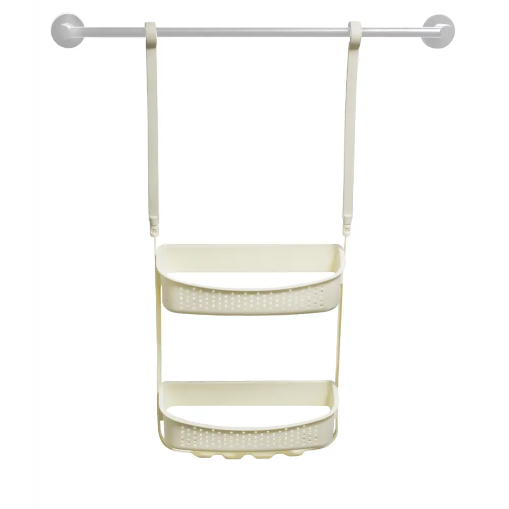 Полка для ванной прямоугольная Raindrops W5682 двухъярусная 31 см цвет ваниль Полка 2-ая STLM-2130278 - Вид №1