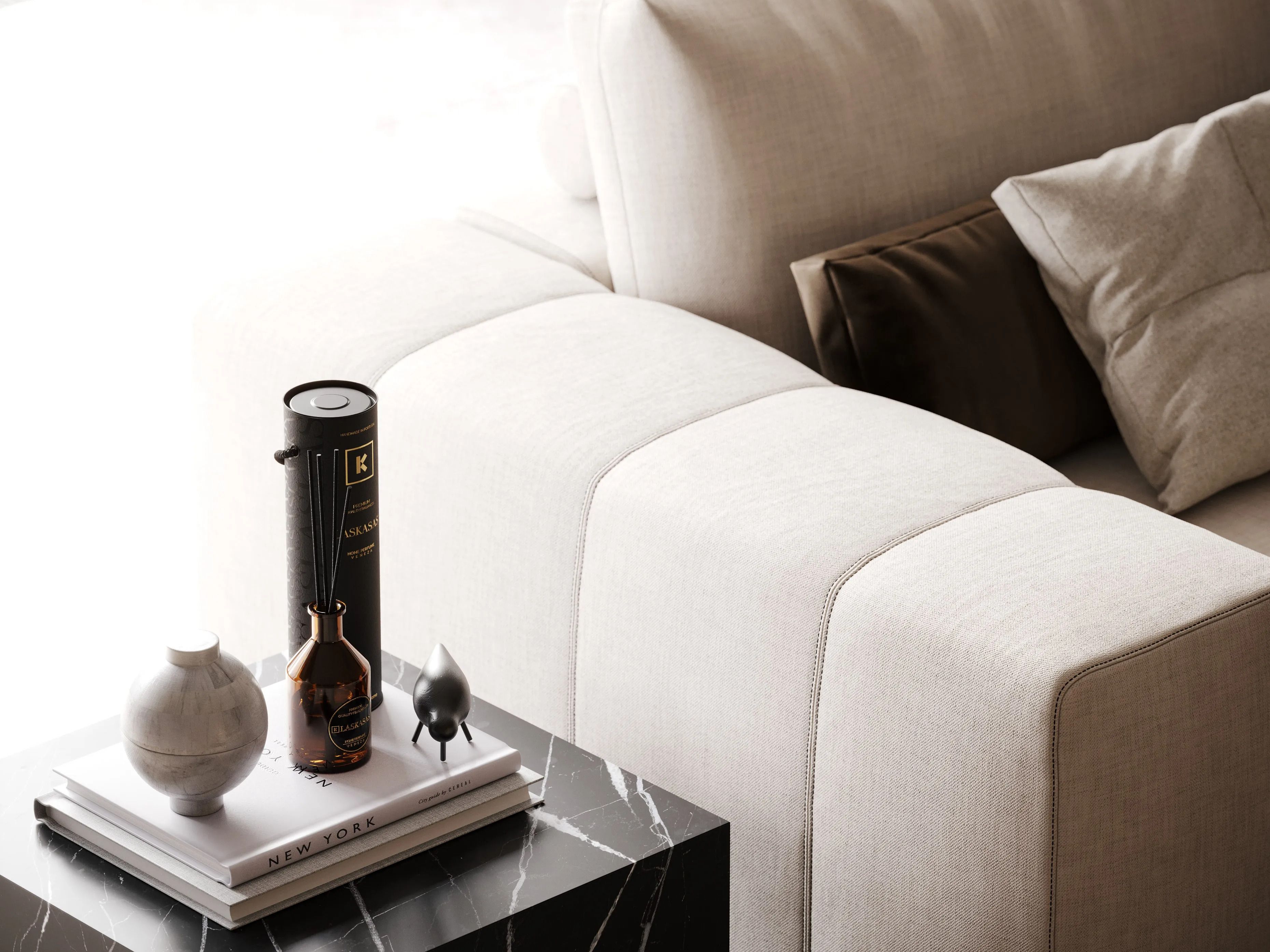 3-местный тканевый диван Laskasas ARCH-00018722 - Вид №4