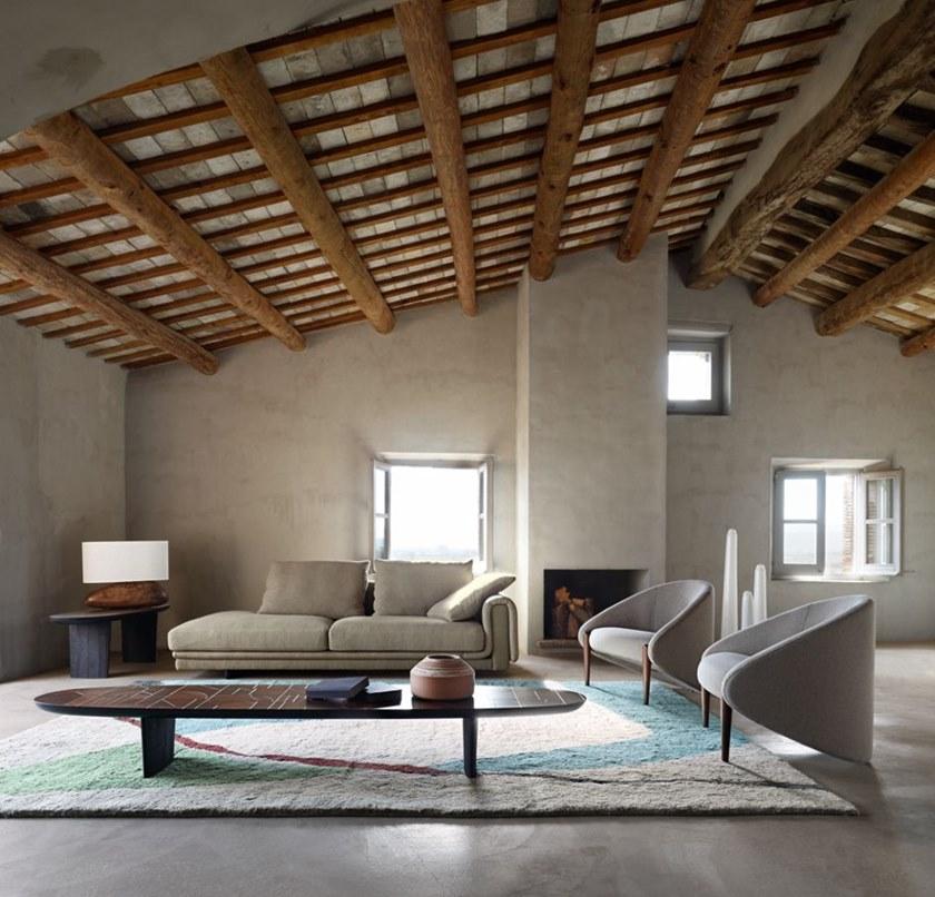 Roche Bobois Низкий овальный журнальный столик из массива дерева Nativ sun-id-1391532 - Вид №6