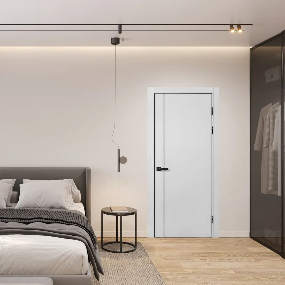 Межкомнатная дверь Борно PORTIKA 60×220 см, серый 89423491 STLM-1578656 - Вид №4