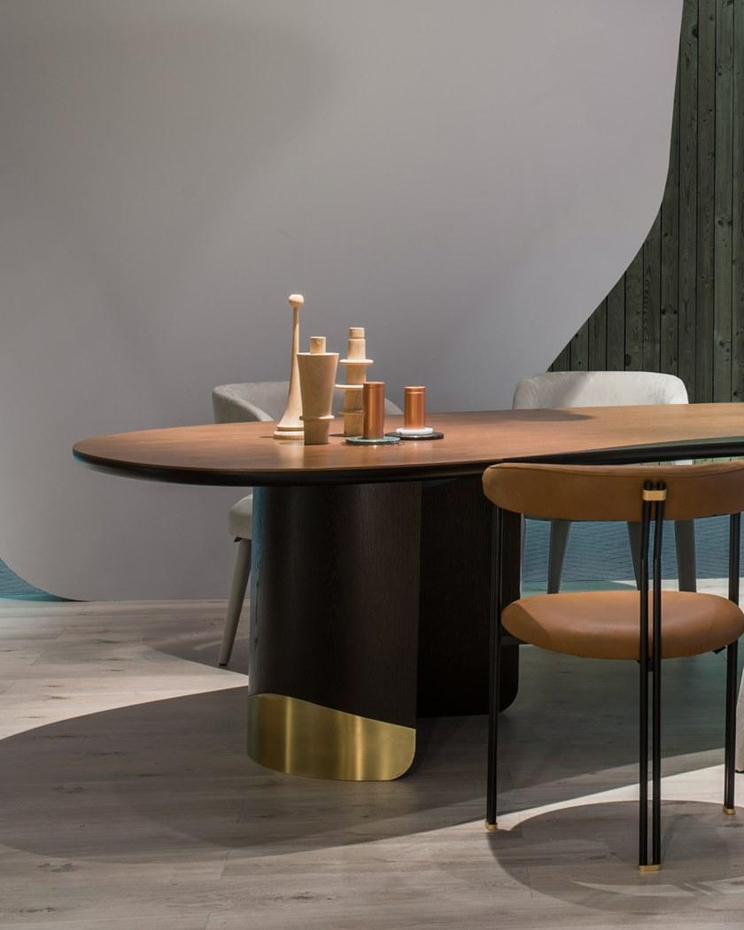 Greenapple Обеденный стол из фанерованной древесины Perfect raw sun-id-1438820 - Вид №6