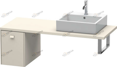 BR513009191 Шкафчик для консоли Brioso #BR5130 320 x 550 мм Серо-коричневый декор Duravit