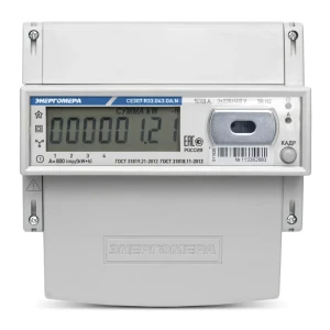 Счетчик электроэнергии 101004007012713 CE307 R33.145.ОA.N трехфазный двухтарифный цифровой 60 А на din-рейку
