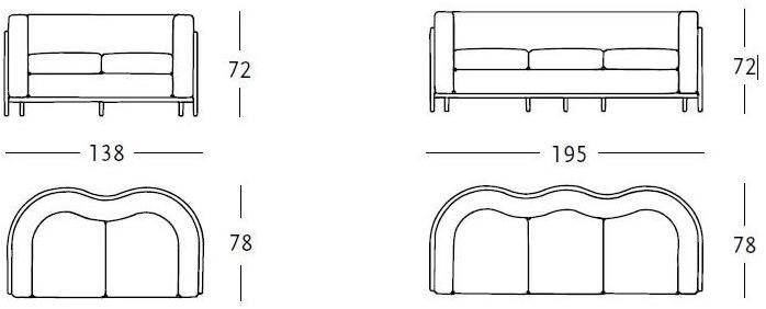 Zanotta Съемный диван Onda sun-id-1464154 - Вид №5
