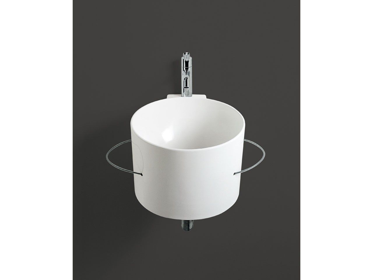 Круглая раковина с держателем для полотенец Agape Bucatini ARCH-00117606 - Вид №1