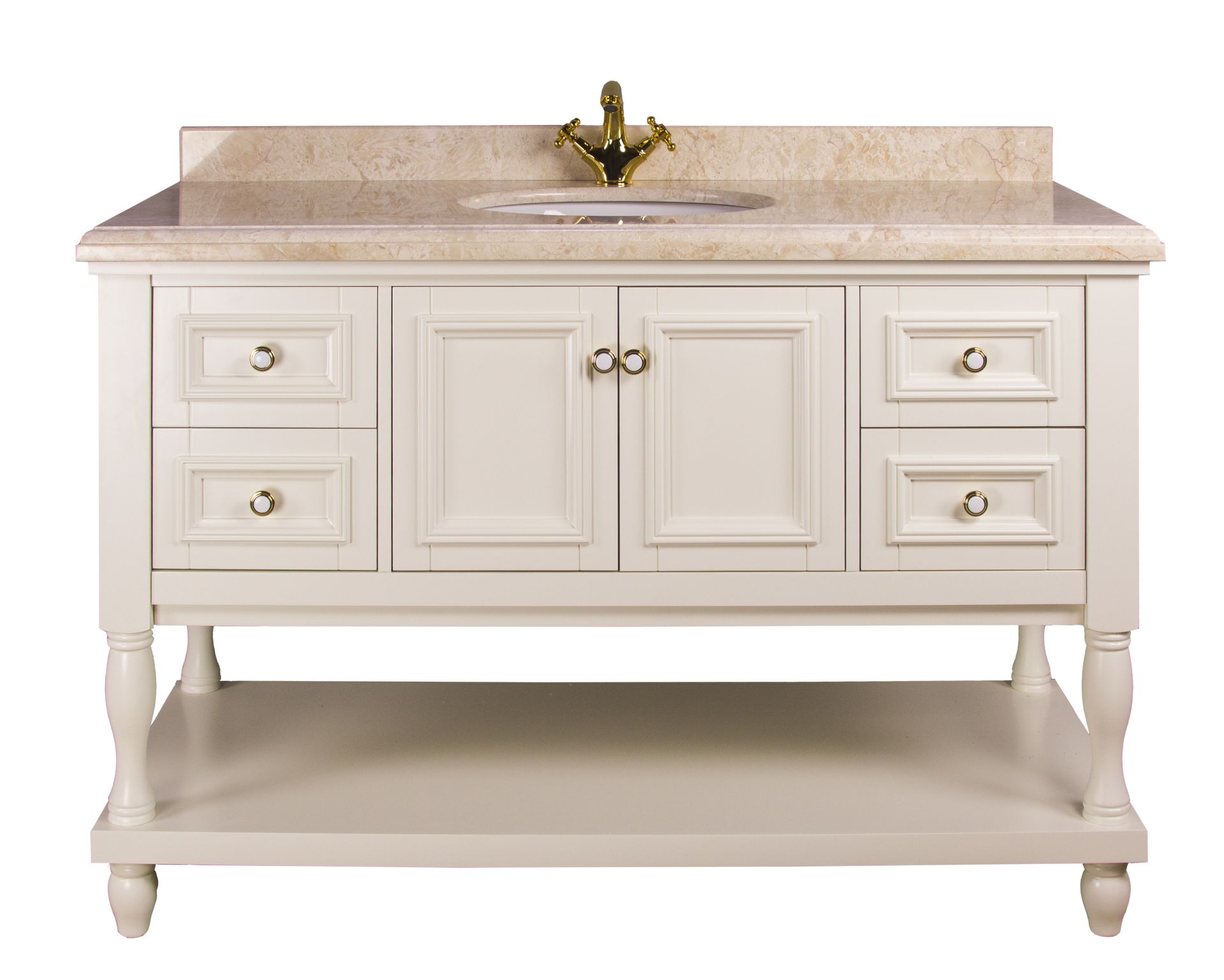 Тумба EDEN 130 арт. TS-8002-C Белый Tessoro TS8002CW - Вид №1