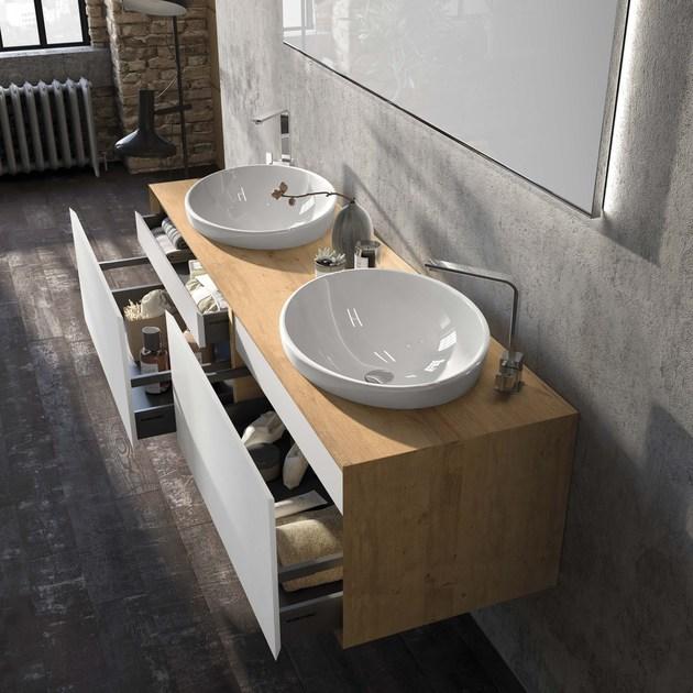 Mobiltesino Двойная тумба под умывальник Luxor 2.0 sun-id-1363411 - Вид №3