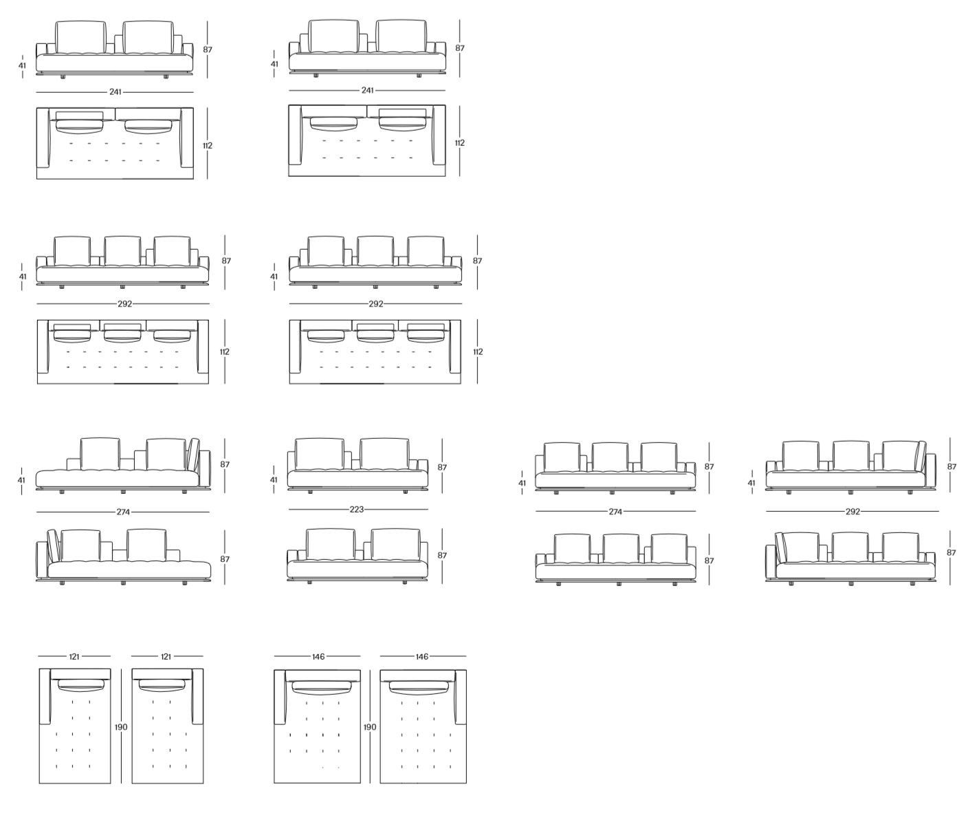 Диван из ткани или кожи Zanotta SHIKI ARCH-00141818 - Вид №3