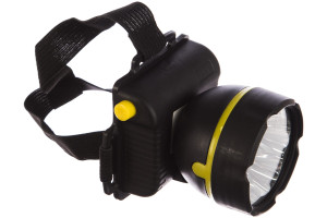 15527393 Налобный фонарь 909LED5 черный, 5LED, 1 режим, 3XR6 11781 Ultraflash
