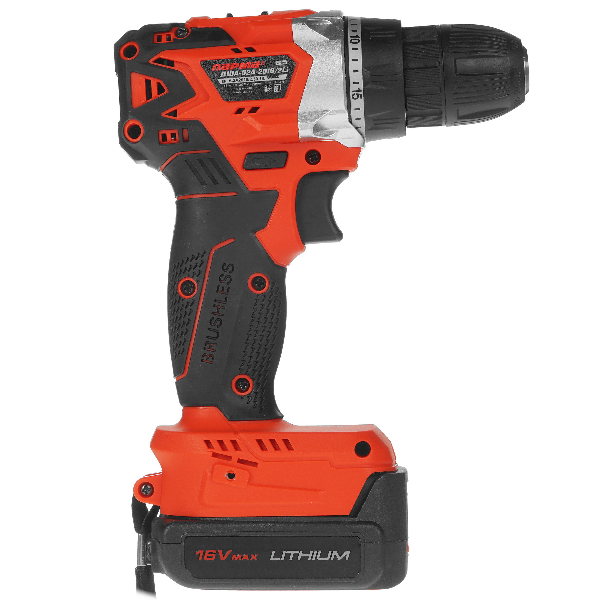 Дрель-шуруповерт Парма ДША-02А-2016/2Li 02.021.00010 5308937 STDN-0038888 - Вид №1