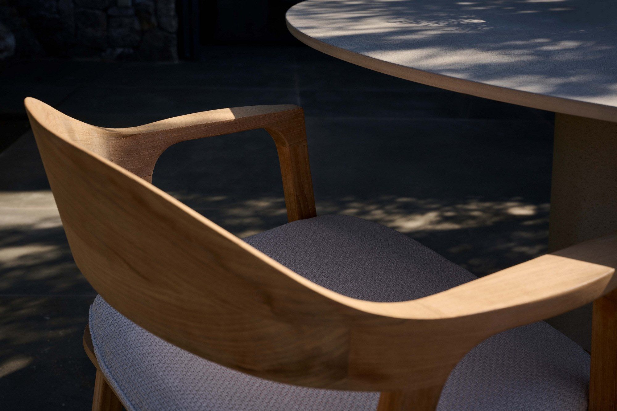 Стул для сада из тикового дерева с подлокотниками TRIBÙ Nomad ARCH-00075356 - Вид №3