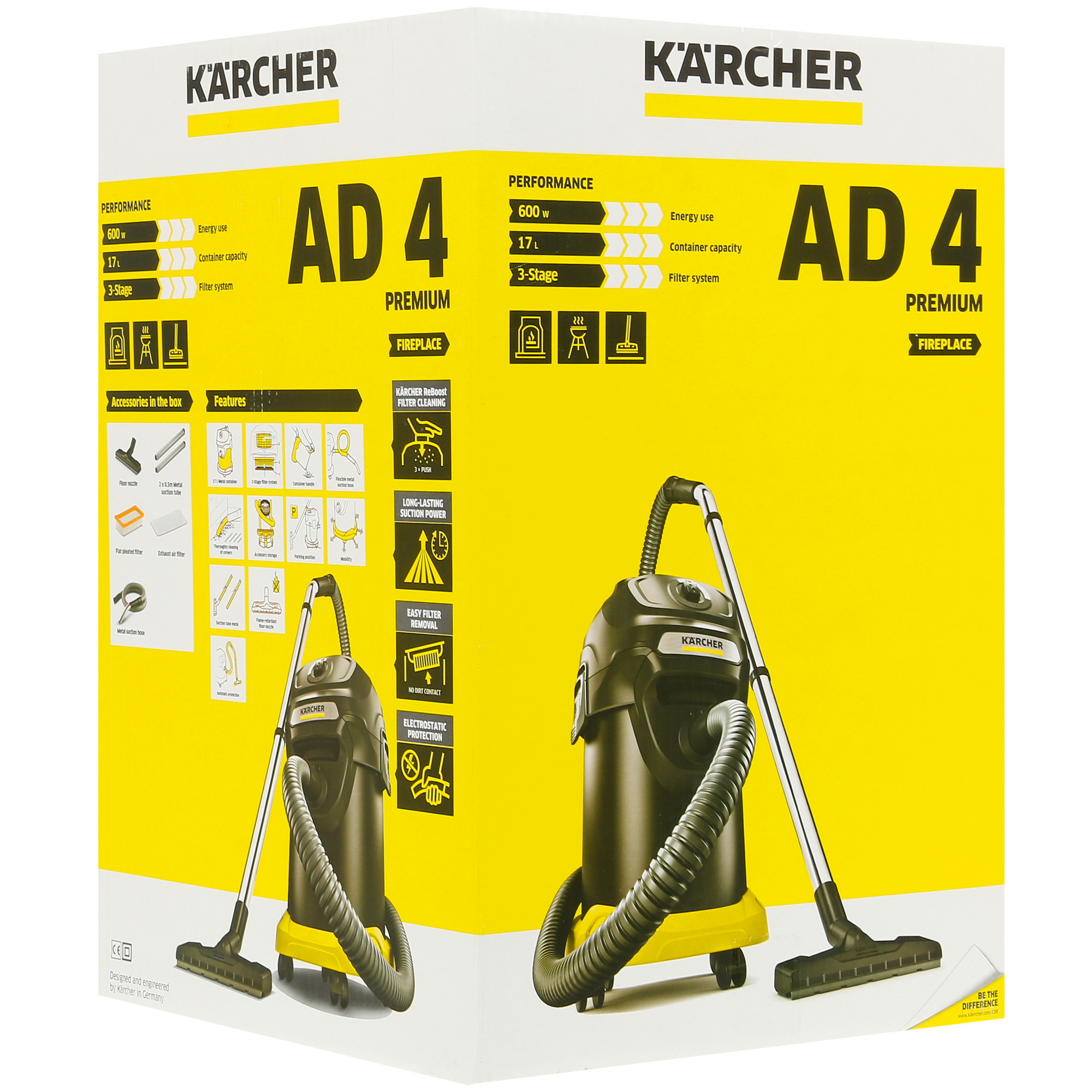 Пылесос для золы  Karcher AD 4 PREMIUM 8106594 STDN-0139506 - Вид №12