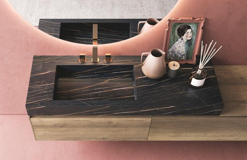 NOVELLO Подвесная тумба под умывальник из HPL с ящиками Calix xl sun-id-1378485 - Вид №3