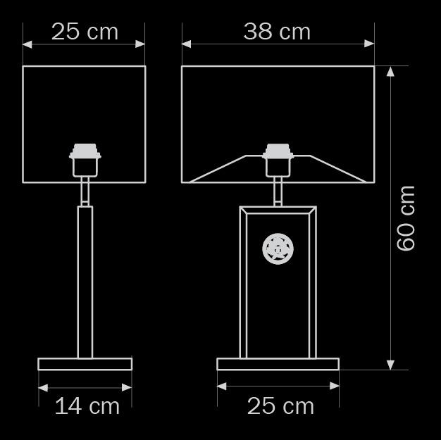 Настольная лампа Lightstar Faraone 870936 LIGHTSTAR ВАЗА 079882 Белый;серебро  - Вид №1
