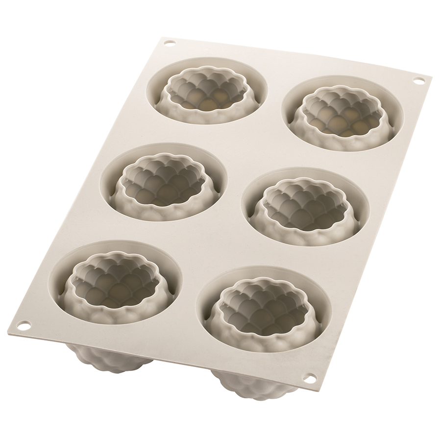 26.299.13.0065 Форма для приготовления пирожных segreti del bosco 18 х 34 см силиконовая Silikomart  - Вид №2