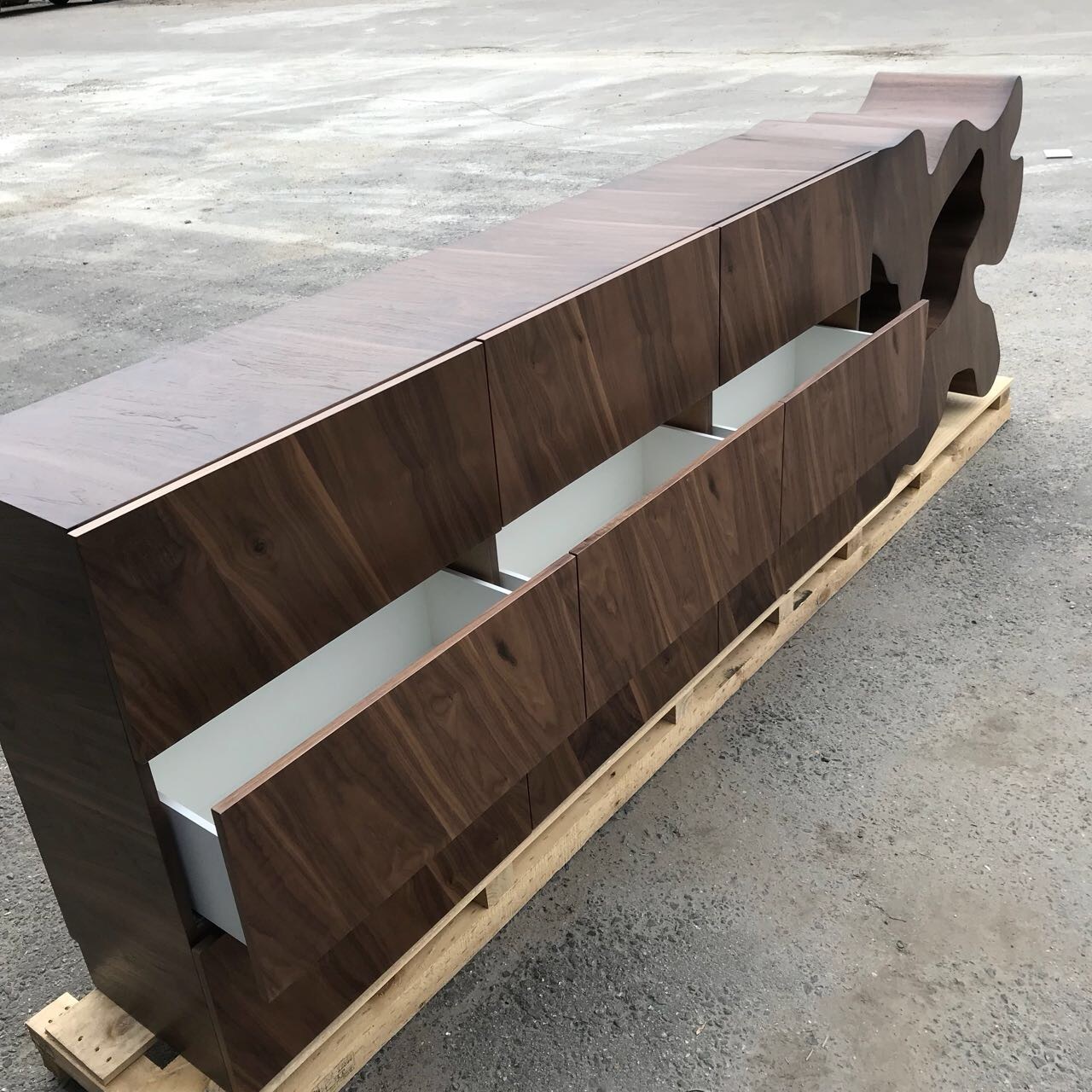 Комод с 6 ящиками орех "Пень толстый" от Odingeniy ODINGENIY ДИЗАЙНЕРСКИЕ, КОМОДЫ "ПЕНЬ" ОТ ODINGENIY 178423 Коричневый;орех  - Вид №4