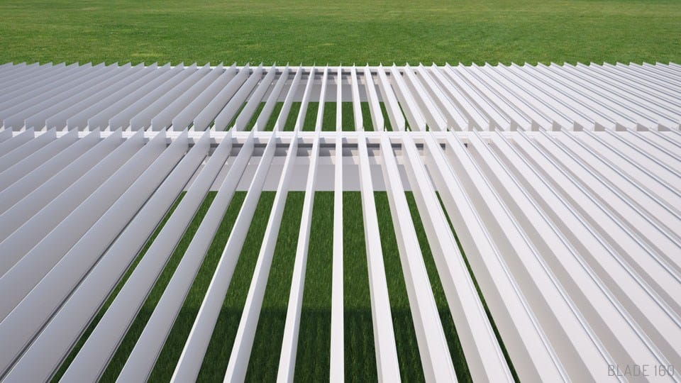 Самонесущая пергола из алюминия с поворотными пластинами STUDIO 66 BLADE 230 ARCH-00000811 - Вид №12