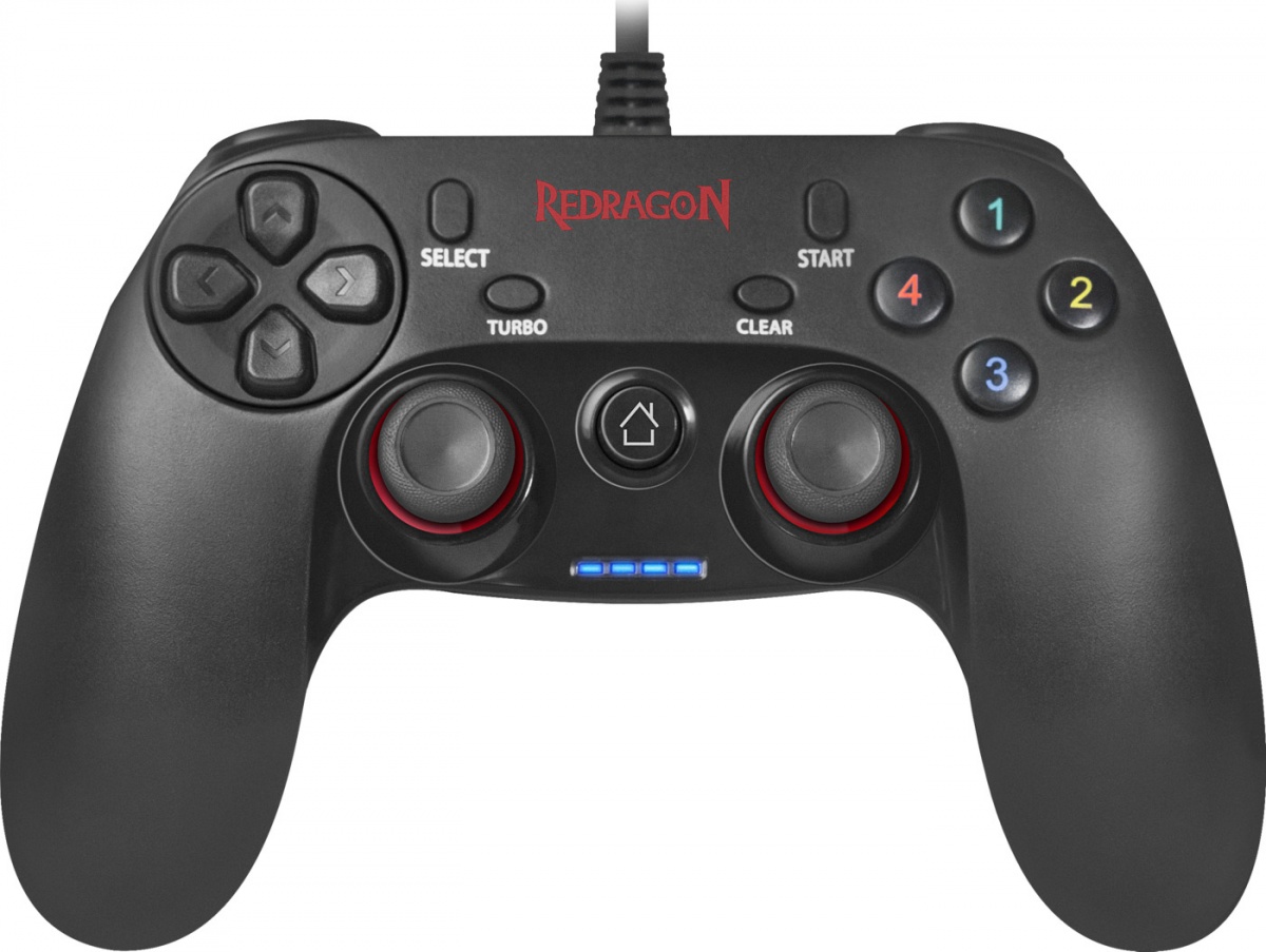 64225 проводной геймпад saturn usb xinput-ps3,12кнопок,2стика Redragon Santreyd 