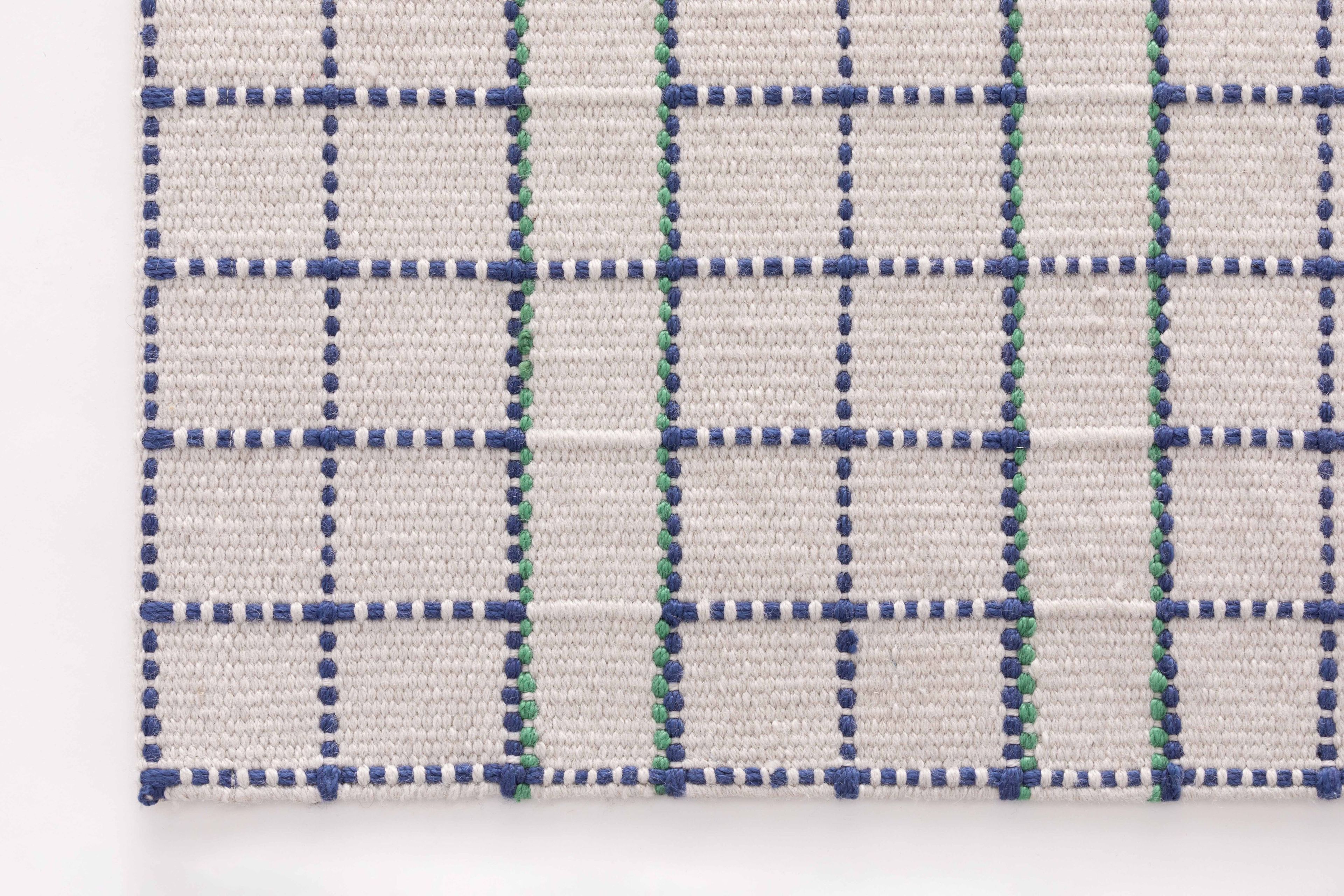 Прямоугольный ковер ручной работы из переработанного ПЭТ GAN сетки ARCH-00010601 - Вид №1